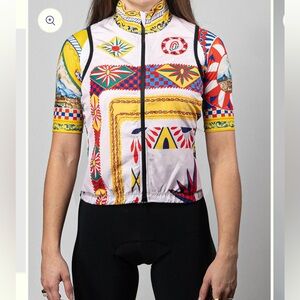 Ostroy Multi‑Color Printed Cycling Vest - men’s small